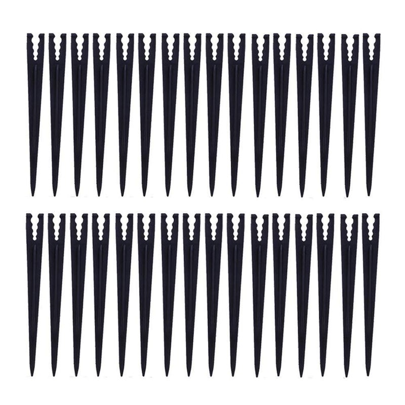 CoscosX 200 Pcs Plastic Irrigation Drip Support Stakes for 1/4-Inch Tubing Hose 4/7 or 3/5 Irrigation Hose Holder&Emitters/Drip Irrigation Kits/Garden Tools for Vegetable Gardens Flower Beds Herbs Garden - Image 1